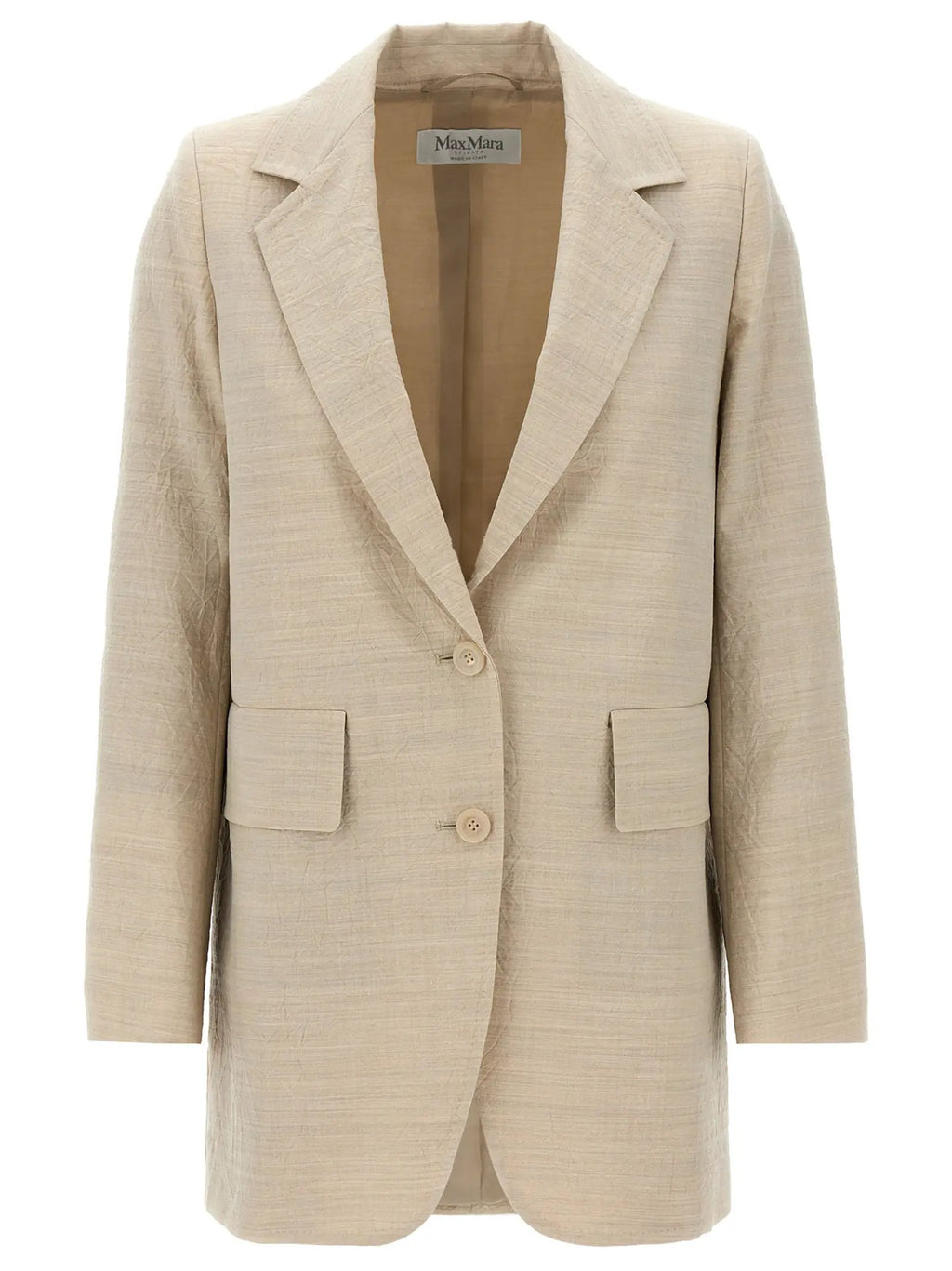 Max Mara Beige Virgin Wool Blazer