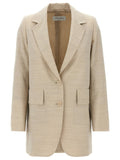 Max Mara Beige Virgin Wool Blazer