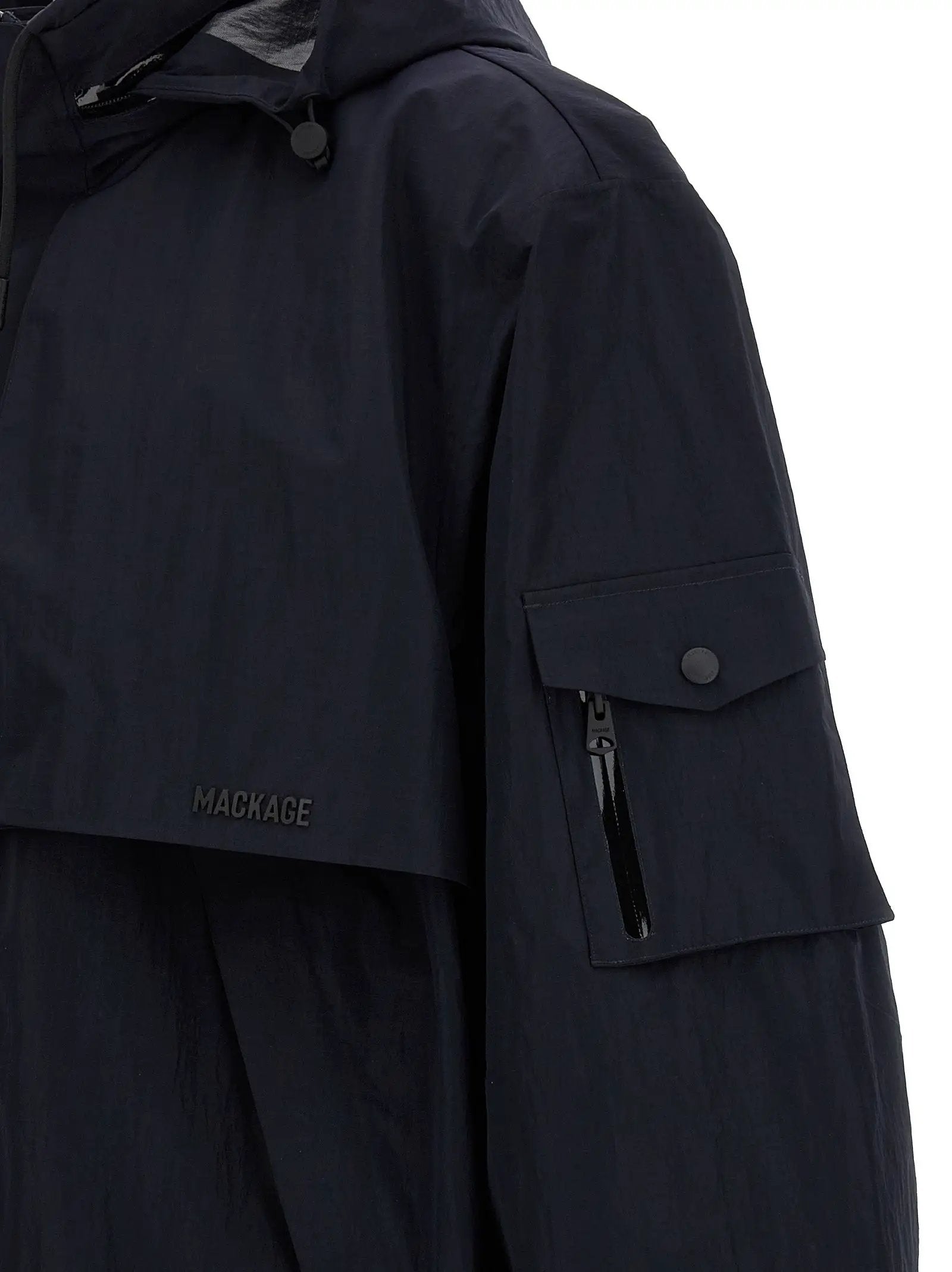 Mackage Blue Polyamide Shell Jacket