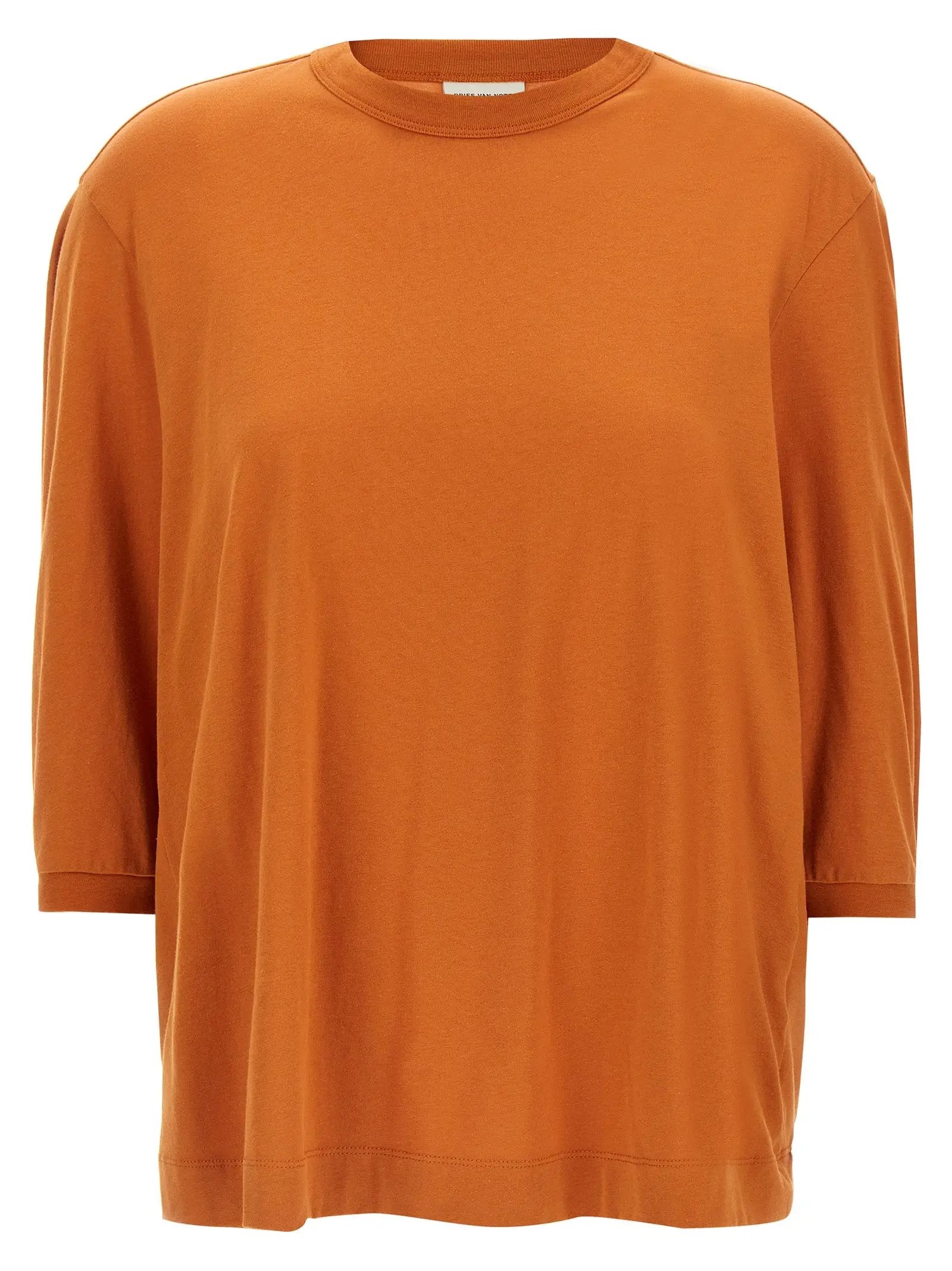 Dries Van Noten Orange Cotton T-Shirt