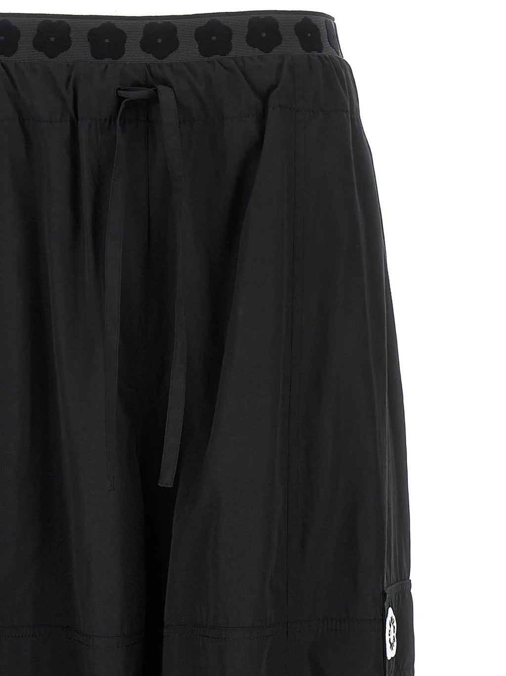 Kenzo Black Polyester Cargo Pants