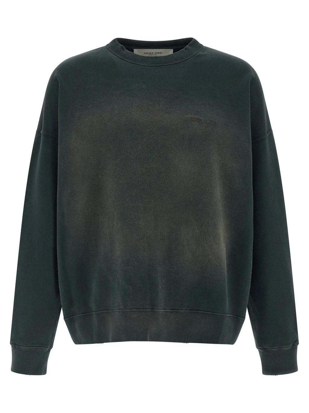 Sweat-shirt en coton noir Golden Goose