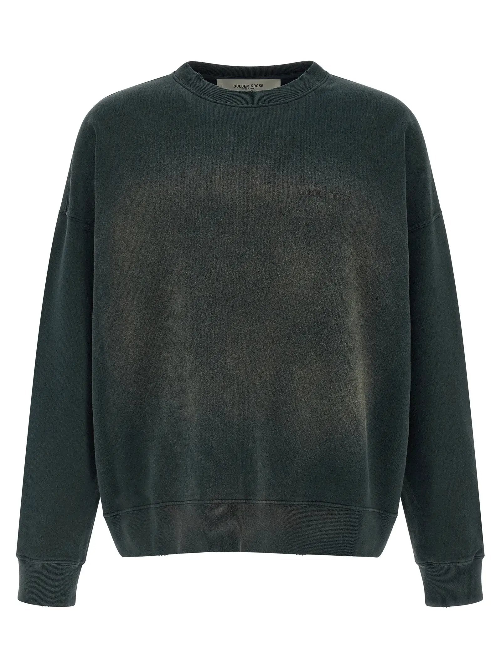 Sweat-shirt en coton noir Golden Goose