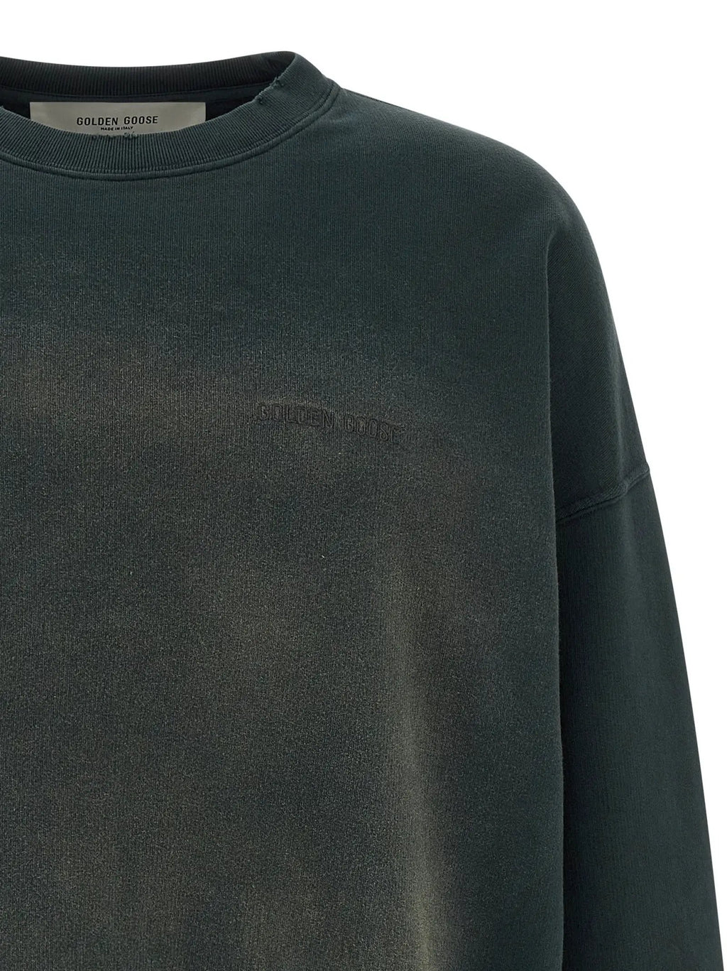 Sweat-shirt en coton noir Golden Goose