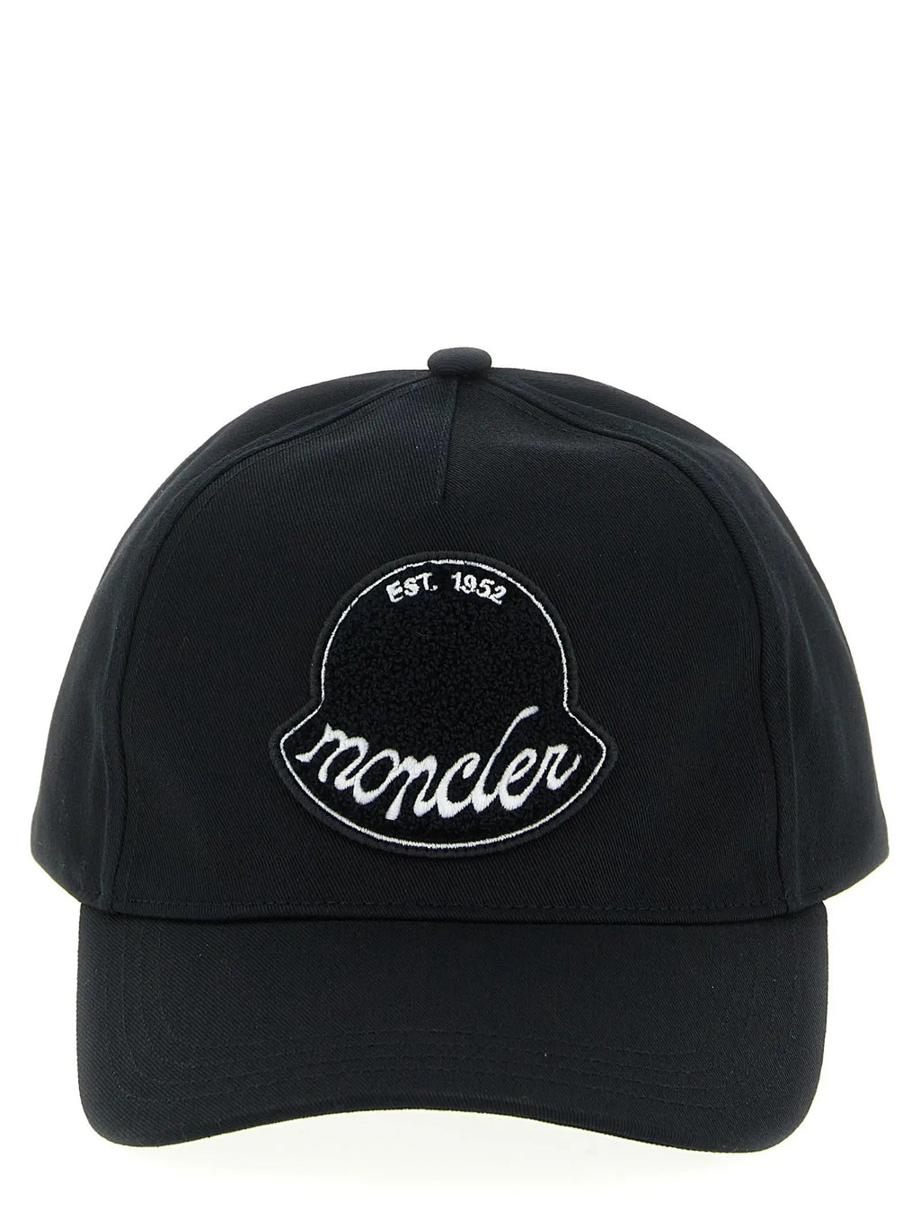 Moncler Black Cotton Cap (Baseball Hat)