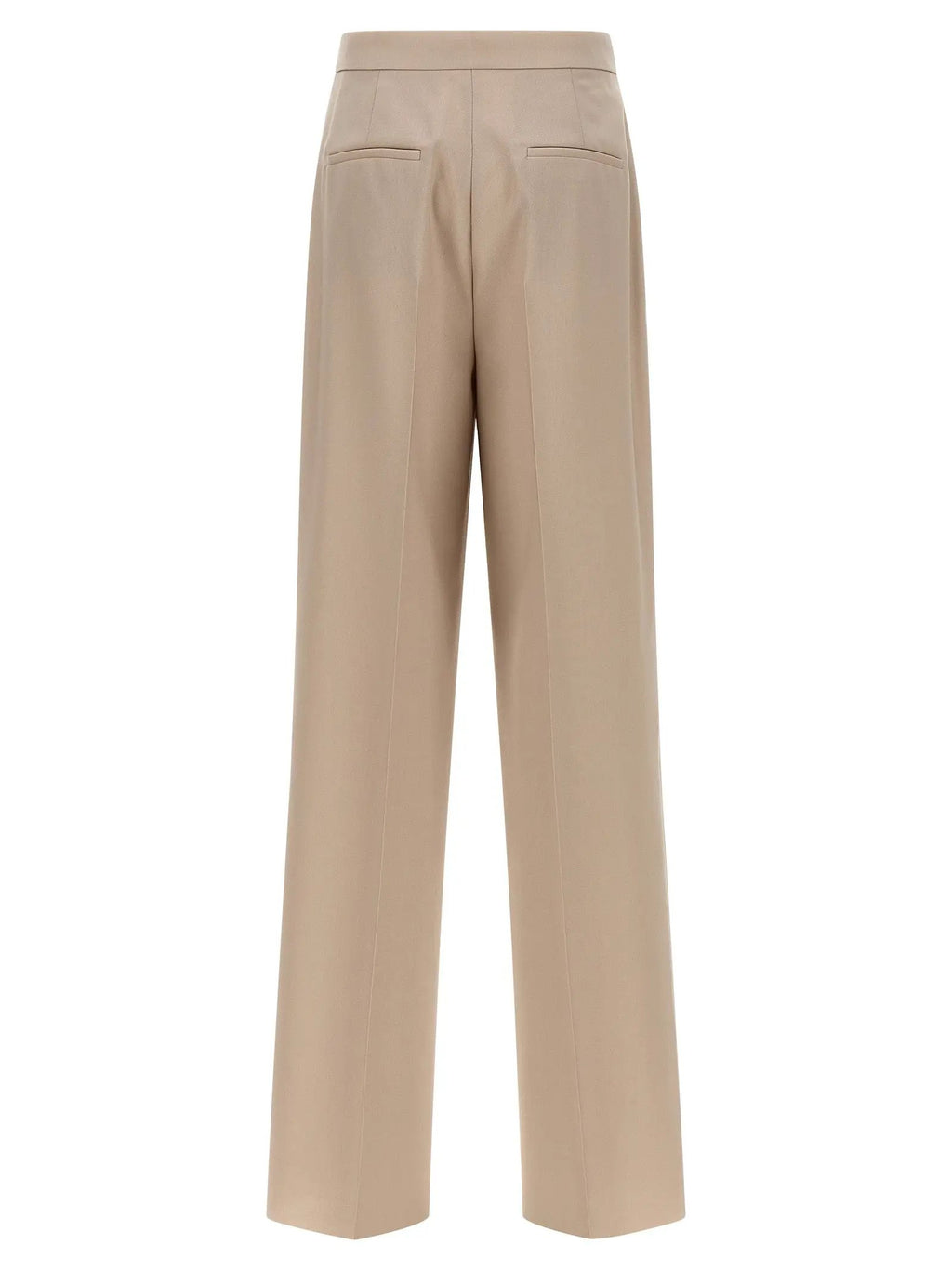 Max Mara Beige Virgin Wool Dress Pants