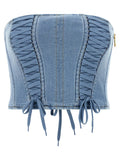 Elisabetta Franchi Blue Cotton Blouse