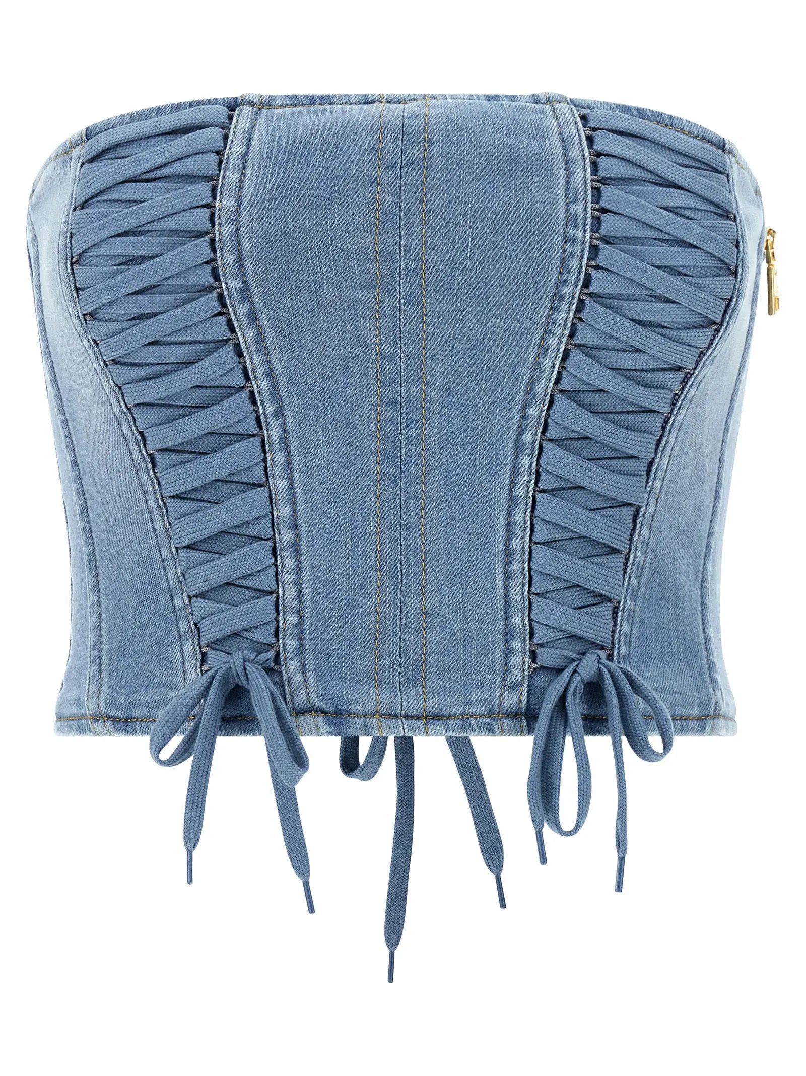 Elisabetta Franchi Blue Cotton Blouse