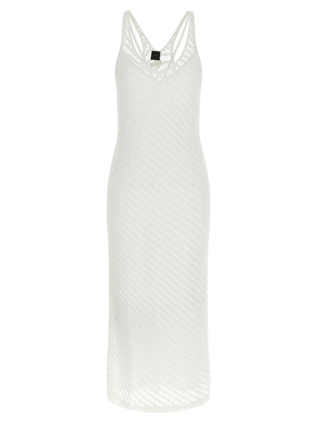 PINKO White Polyester Long Dress