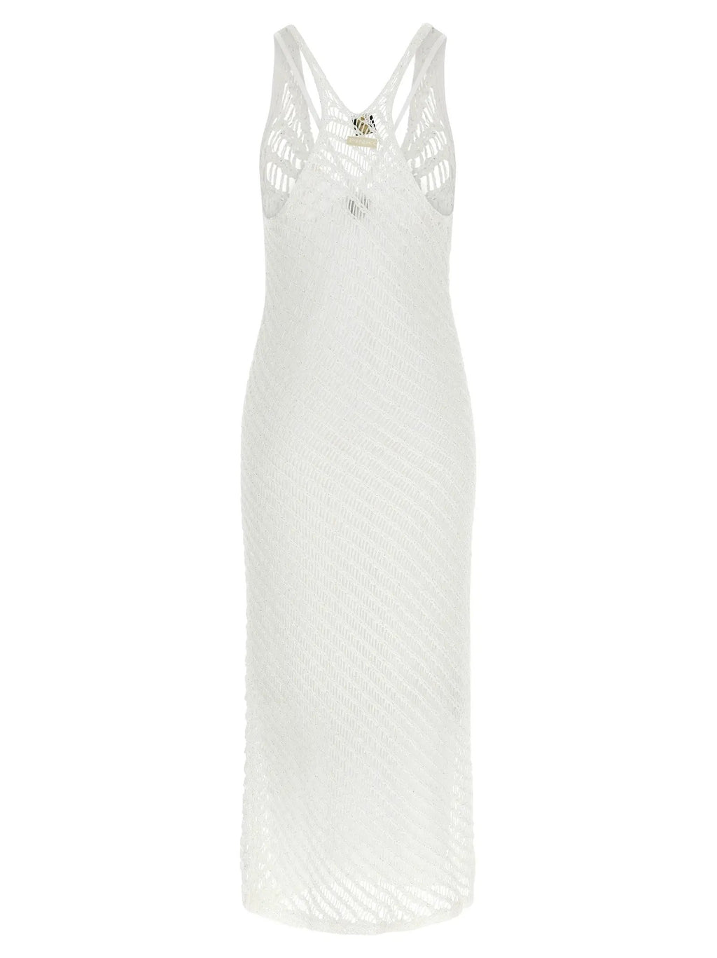 PINKO White Polyester Long Dress