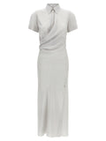 Alexander McQueen Multicolor Silk Long Dress