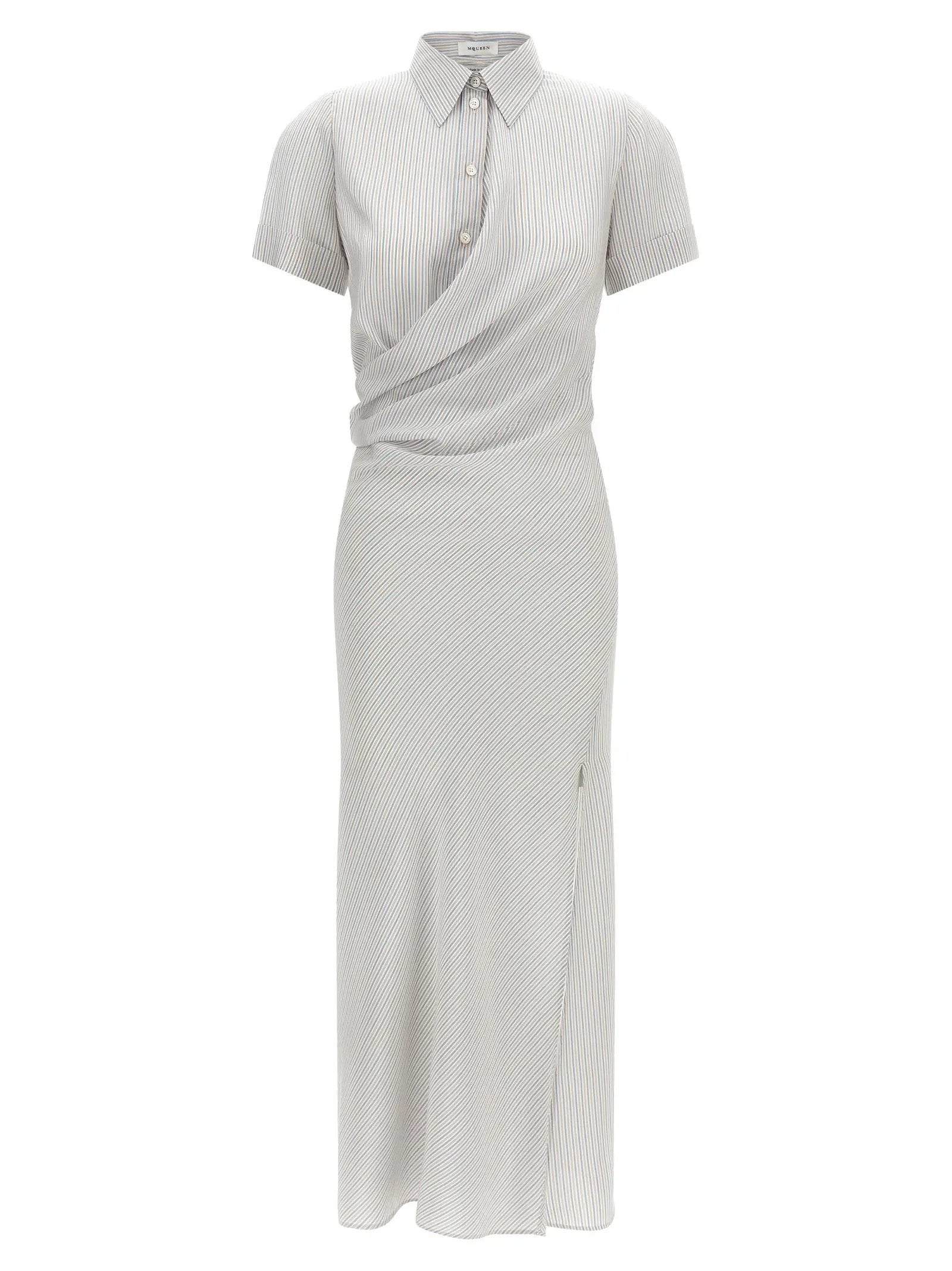 Alexander McQueen Multicolor Silk Long Dress