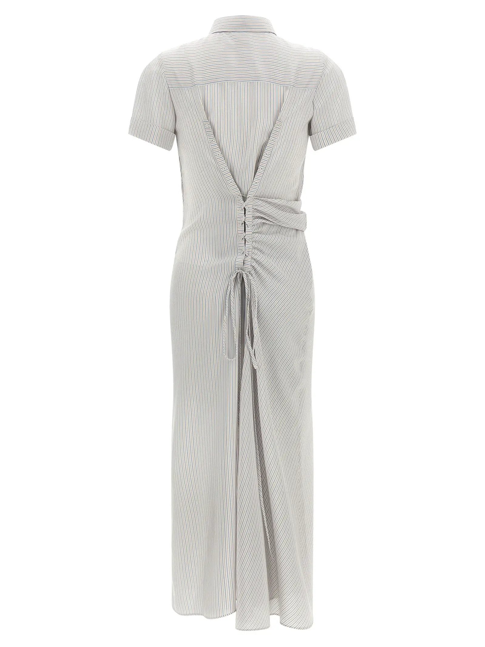 Alexander McQueen Multicolor Silk Long Dress