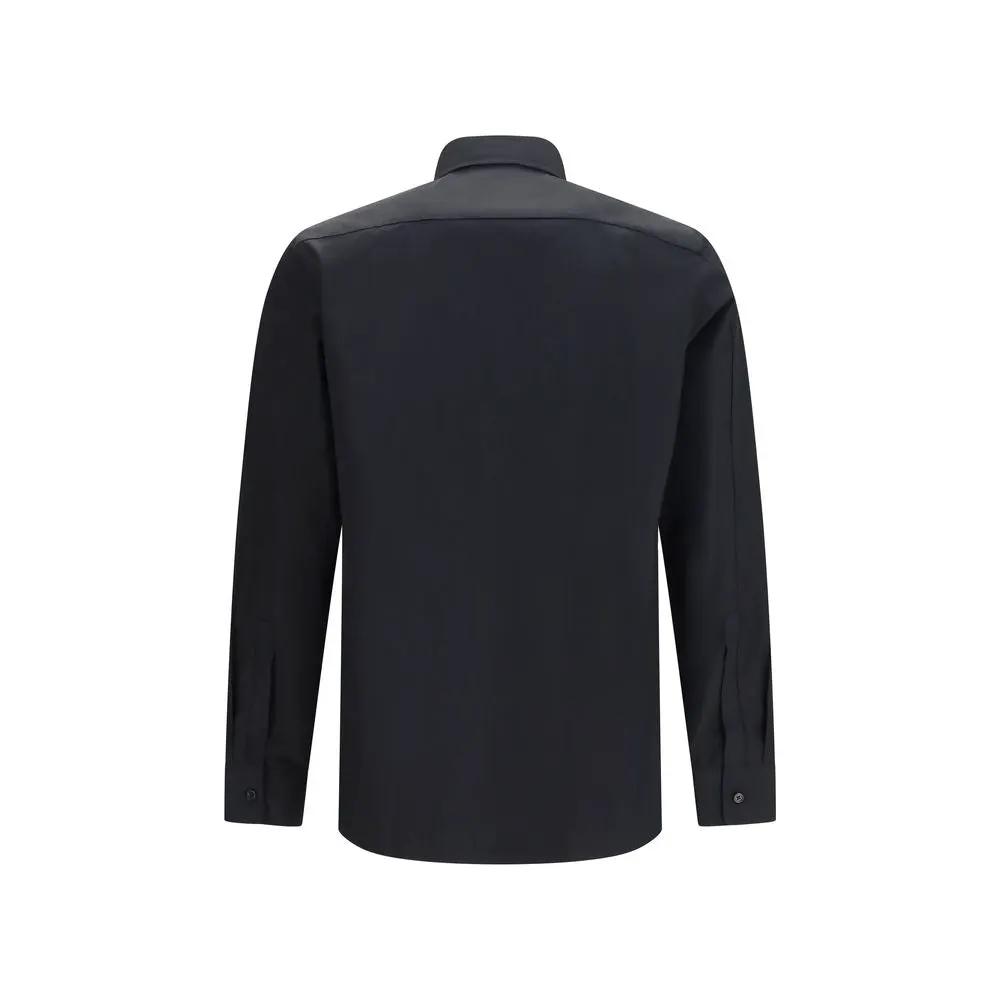 Chemise habillée en coton noir Givenchy