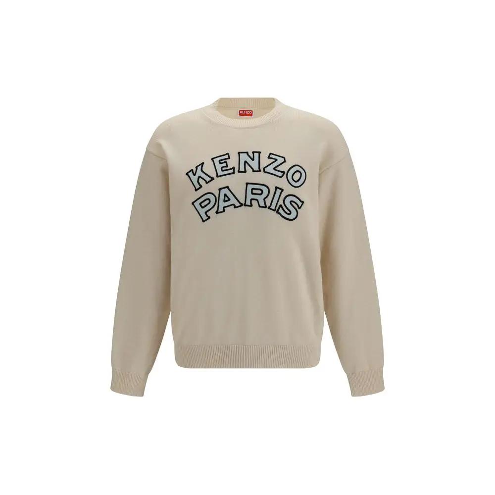 Kenzo Beige Wool Oves Aries Sweatshirt