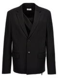 Off-White Black Wool Blazer