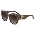 Lunettes de soleil Longchamp en acétate marron