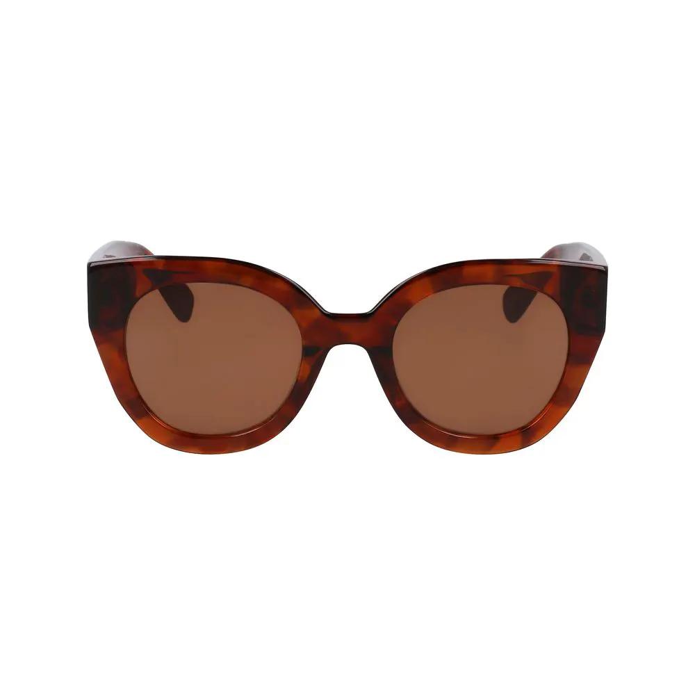 Lunettes de soleil Longchamp en acétate marron