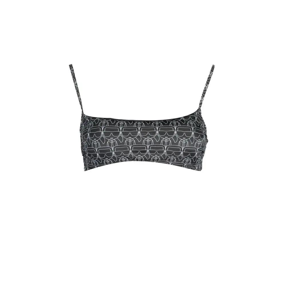 Karl Lagerfeld Black Polyester Women's Swimsuit