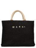 Marni Black Cotton Tote Bag