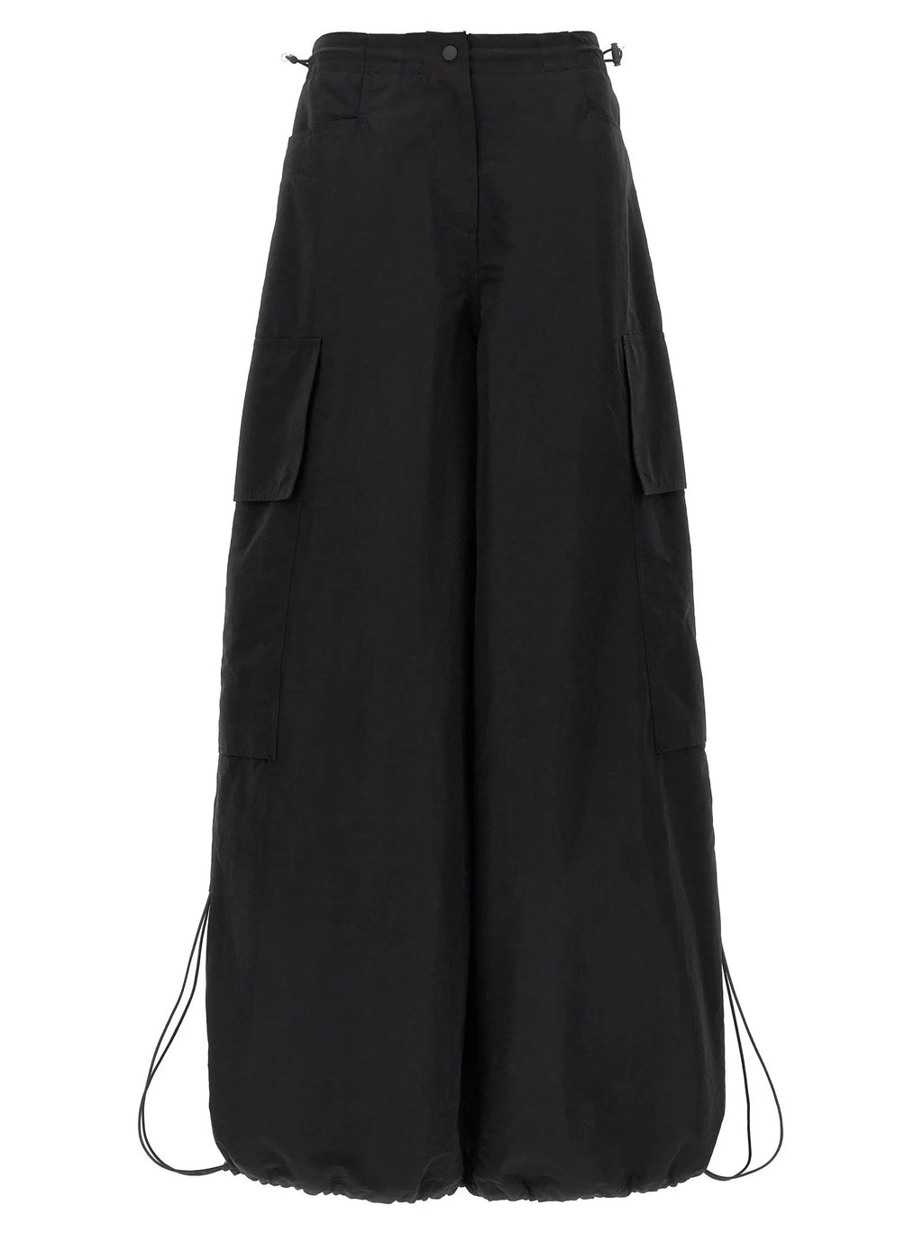 Palm Angels Black Polyamide Casual Pants