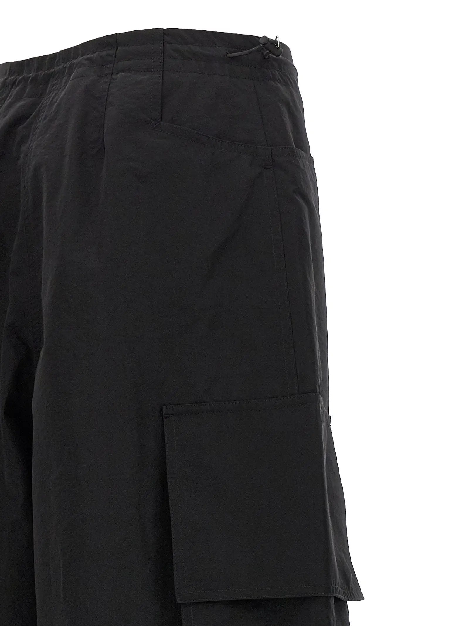 Palm Angels Black Polyamide Casual Pants