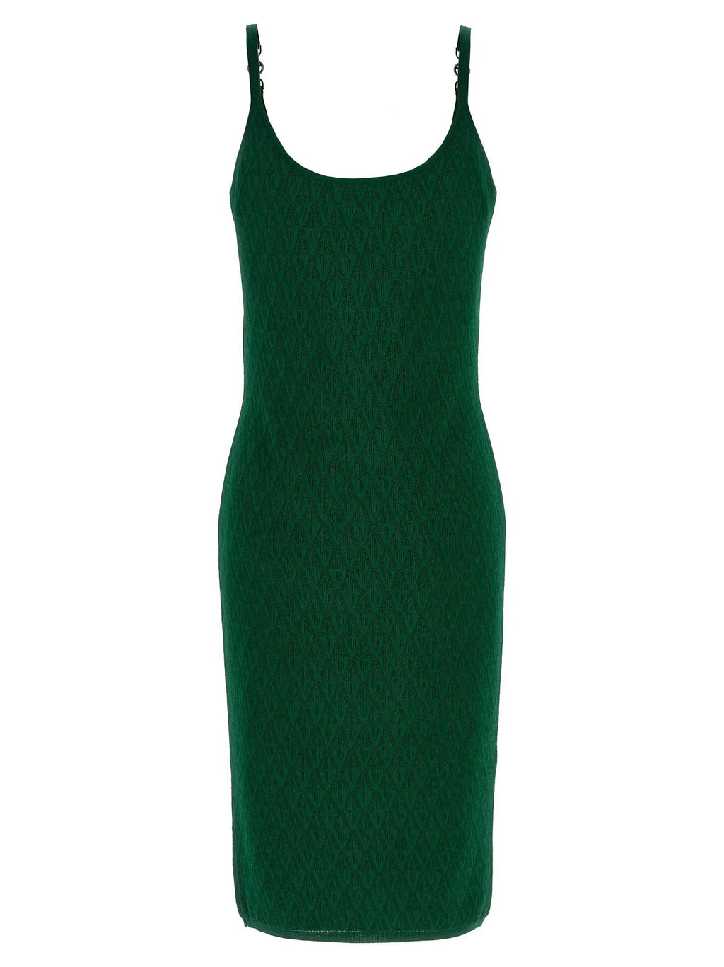 Versace Bicolor Viscose Midi Dress