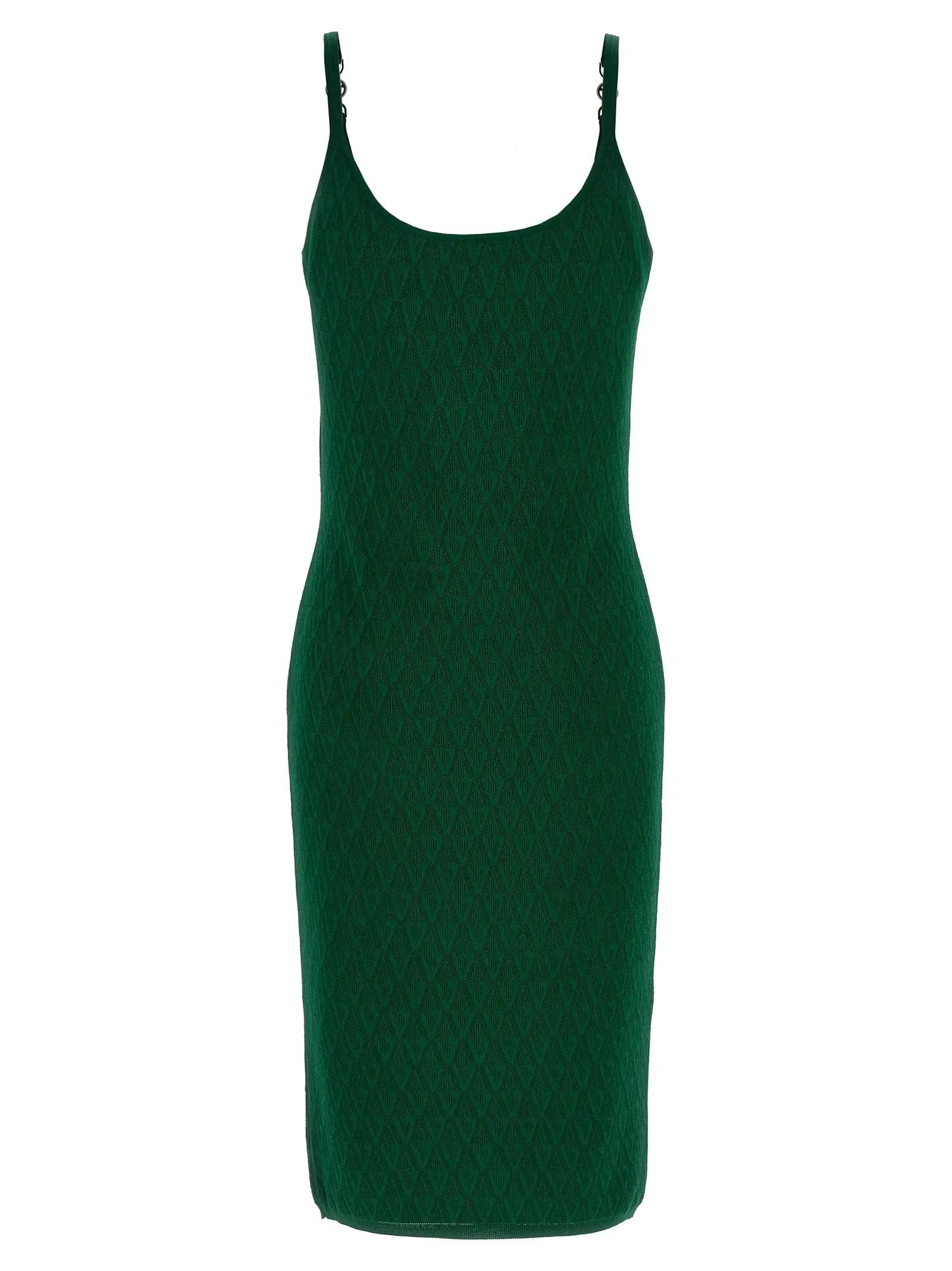 Versace Bicolor Viscose Midi Dress