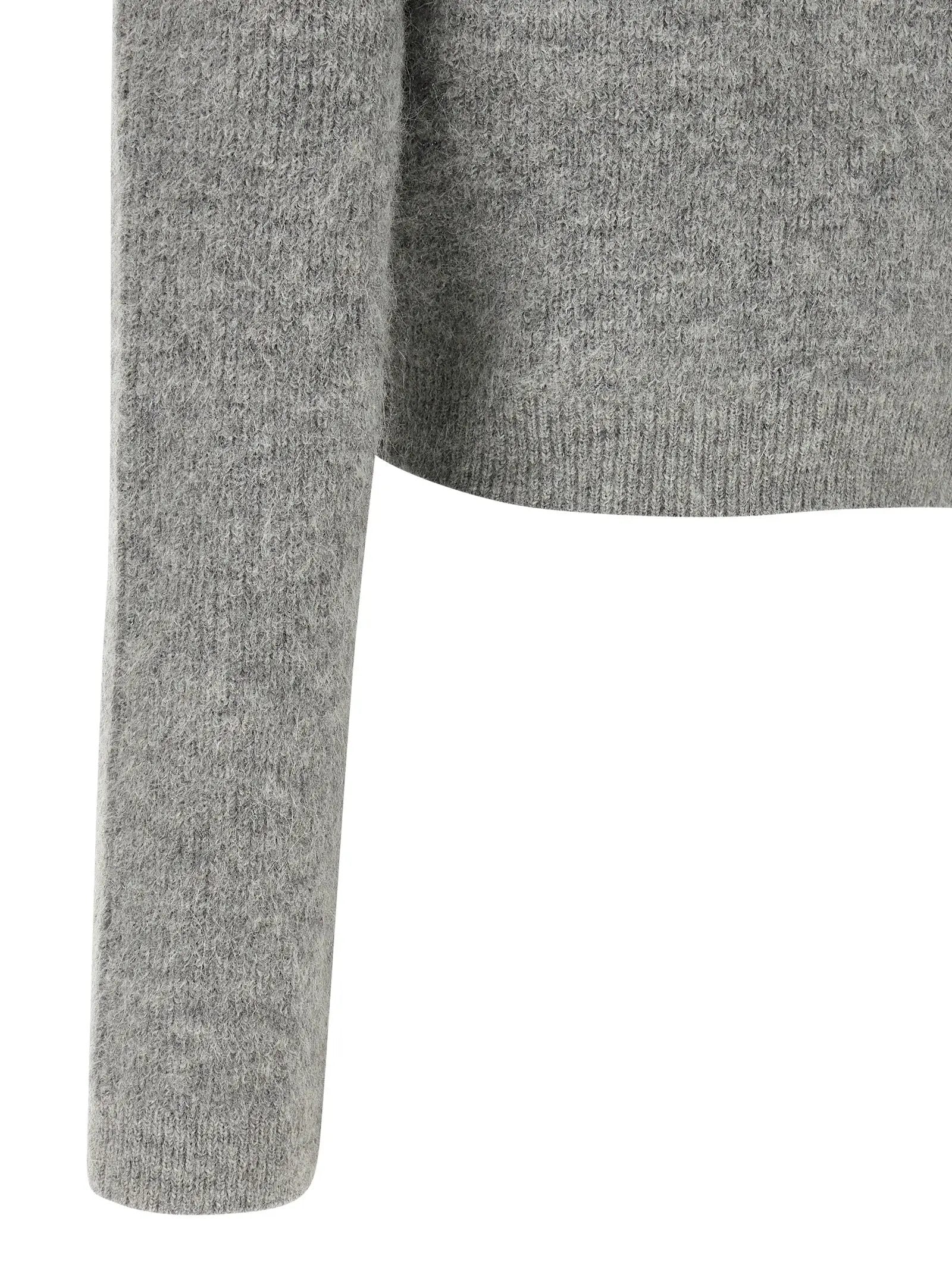 Self-Portrait Gray Polyester Cardigan