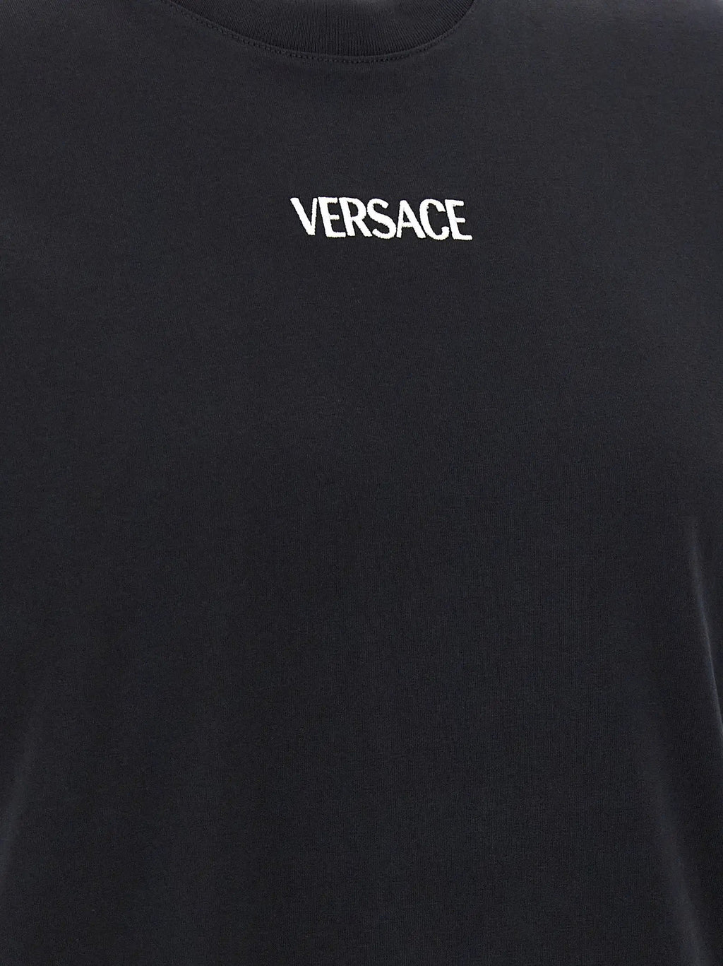 T-shirt Versace en coton noir