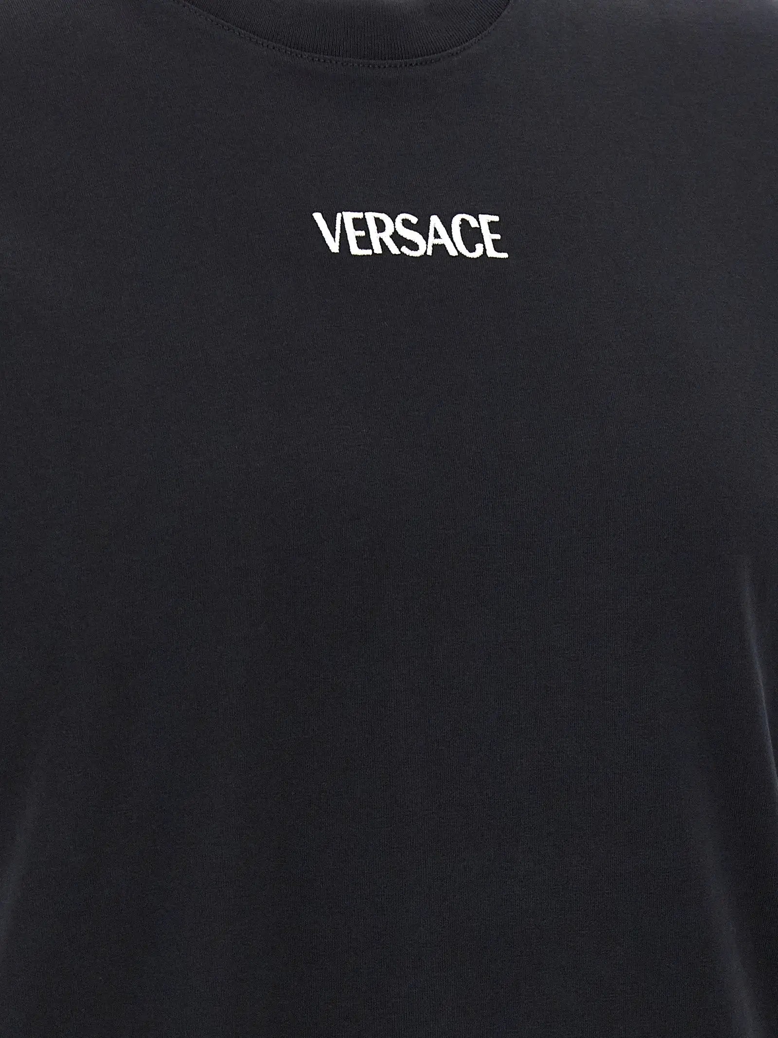 T-shirt Versace en coton noir