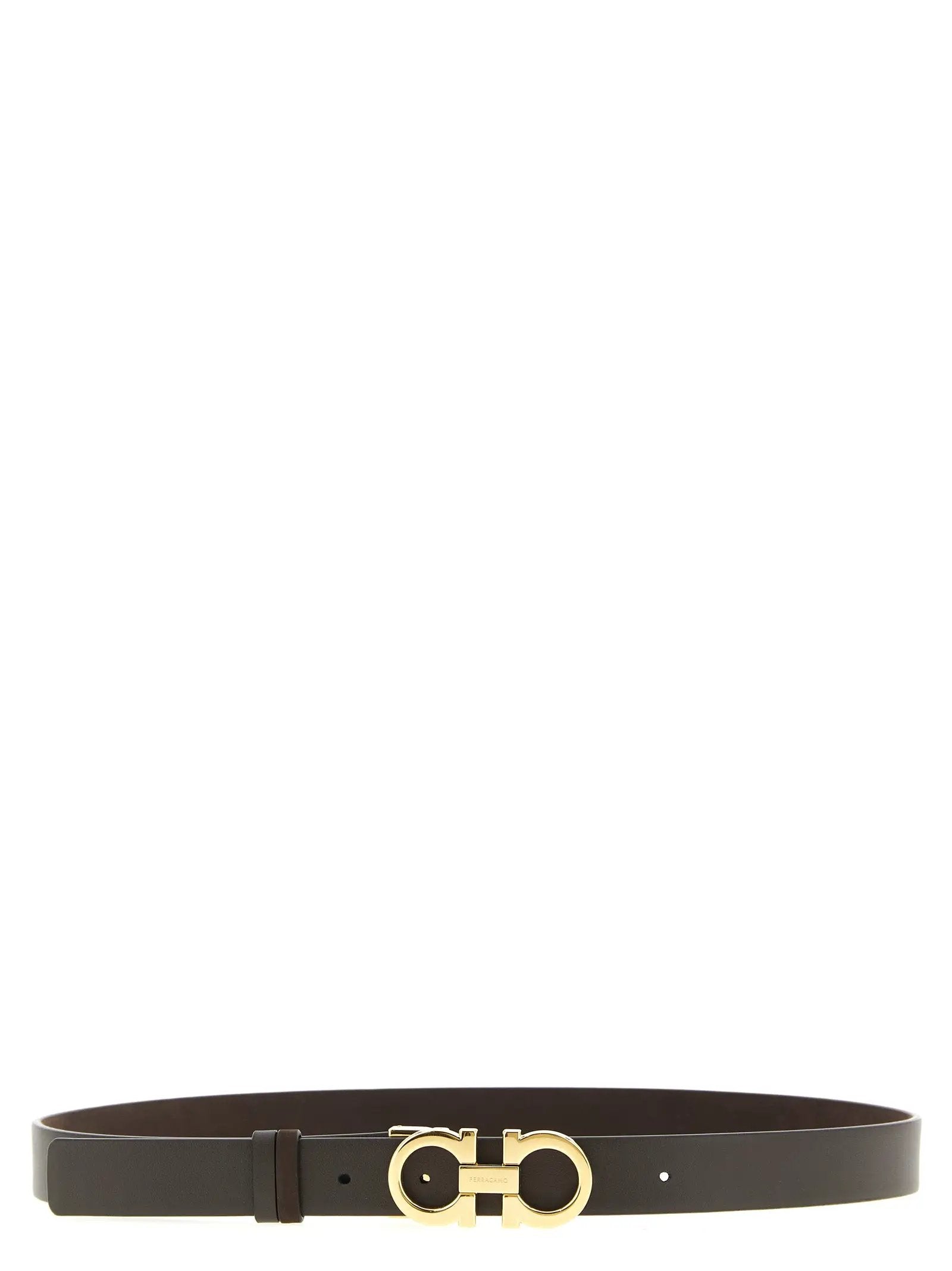 Ferragamo Brown Calfskin Regular Belt