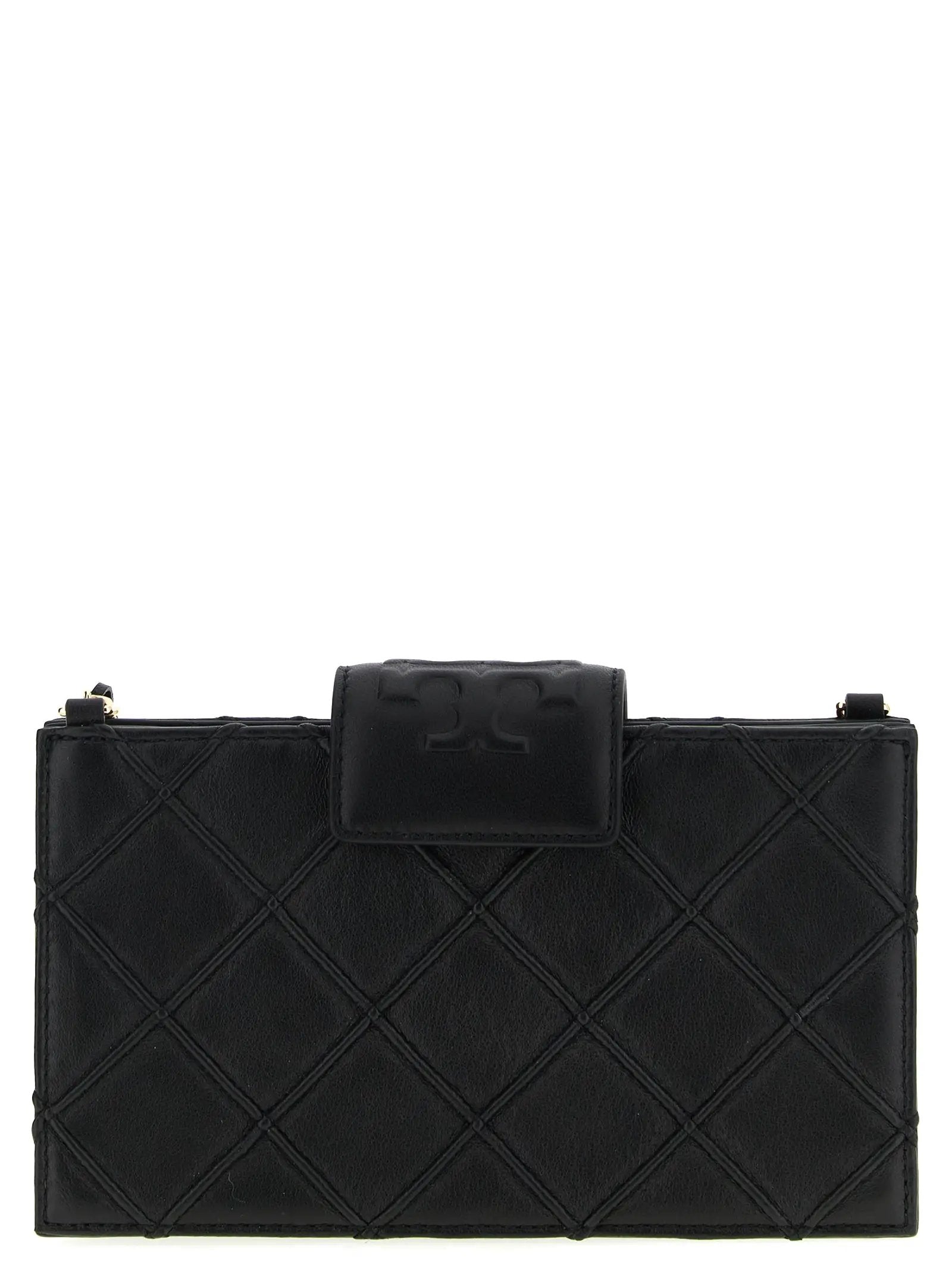 Tory Burch Black Lamb Leather Cardholder