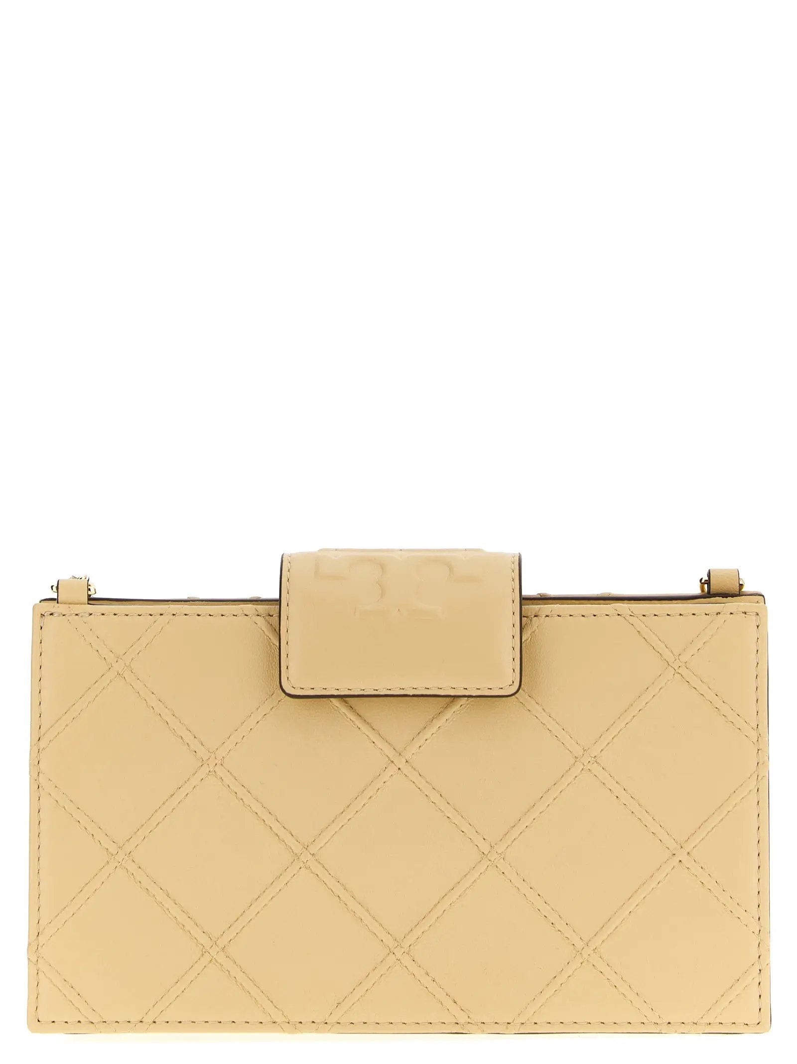 Tory Burch Beige Lamb Leather Cardholder