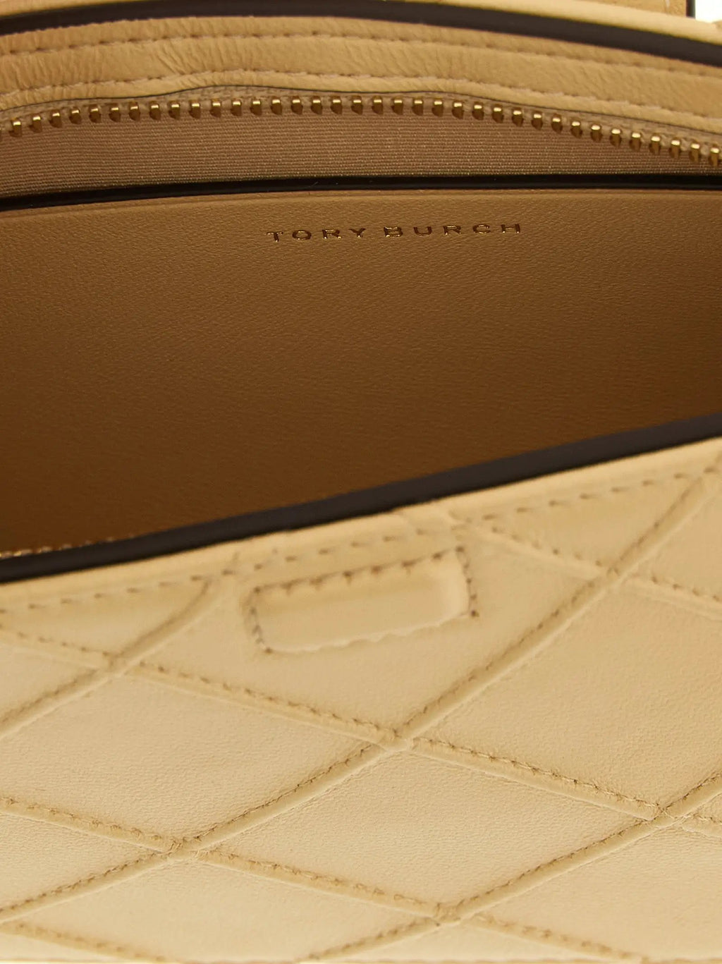 Tory Burch Beige Lamb Leather Cardholder