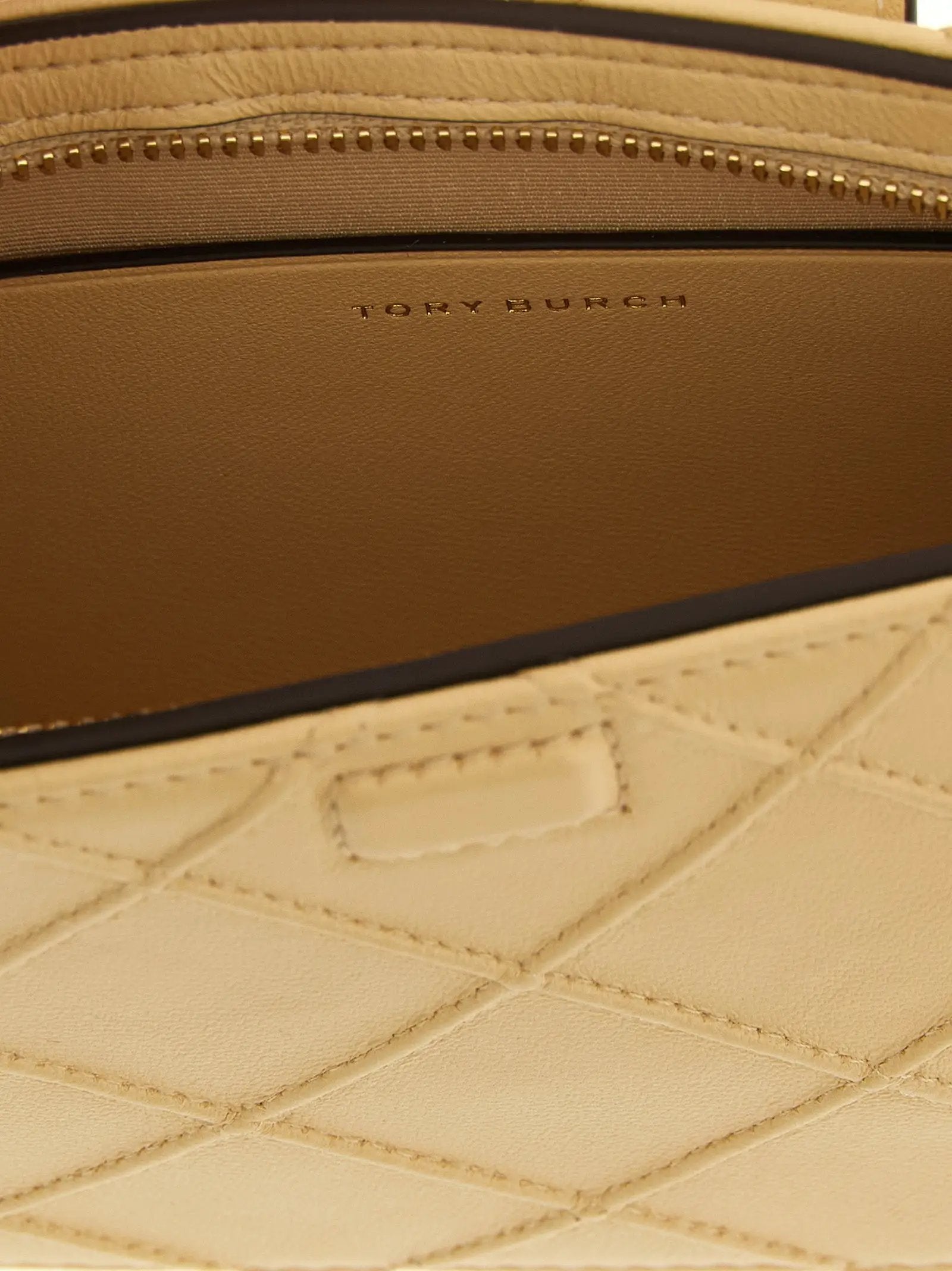 Tory Burch Beige Lamb Leather Cardholder