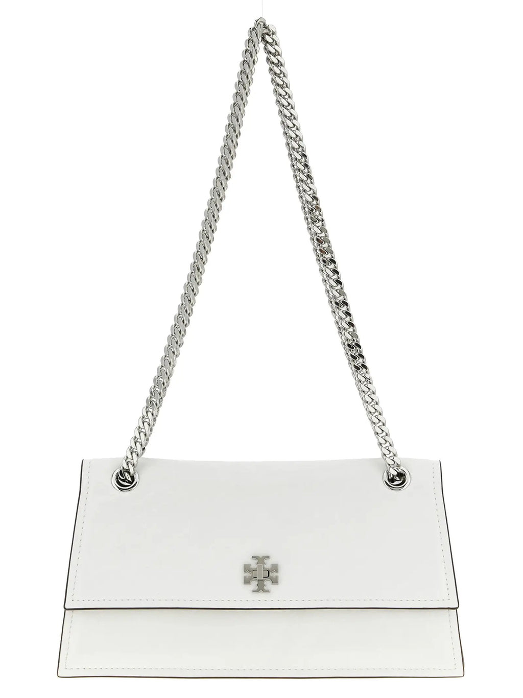 Tory Burch White Lamb Leather Shoulder Bag