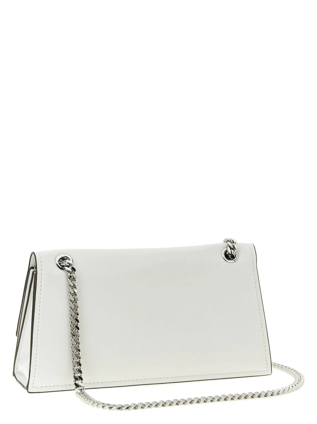 Tory Burch White Lamb Leather Shoulder Bag