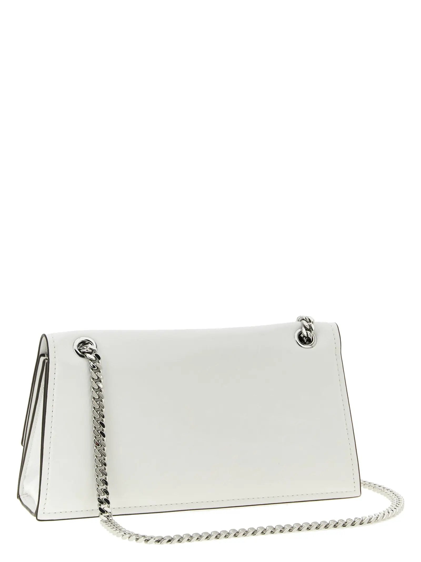 Tory Burch White Lamb Leather Shoulder Bag