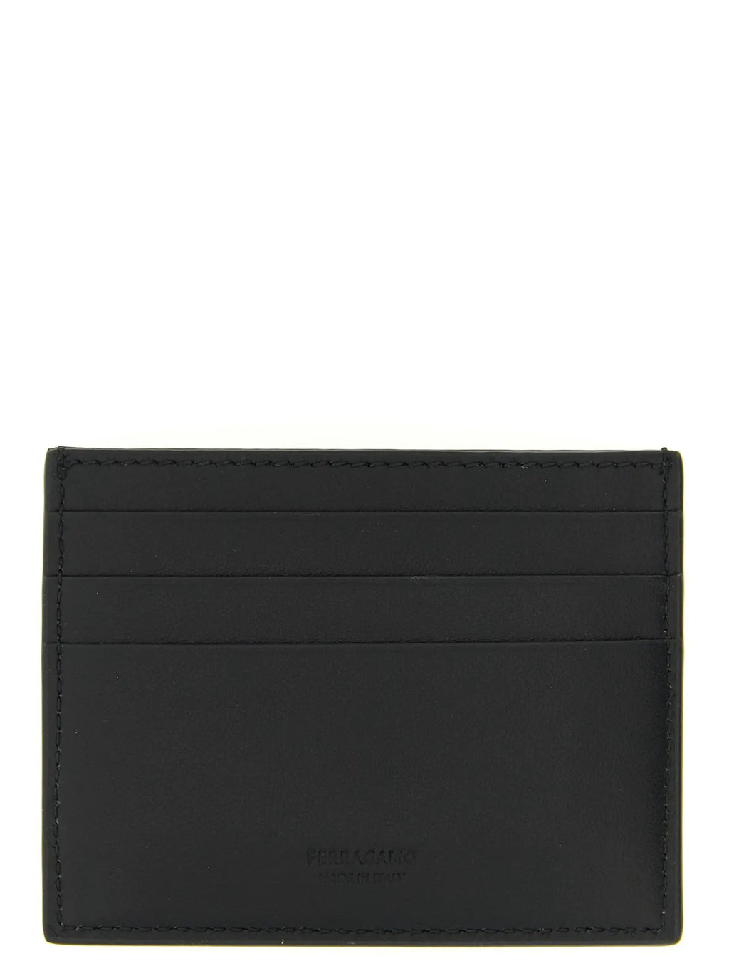 Ferragamo Black Calfskin Cardholder