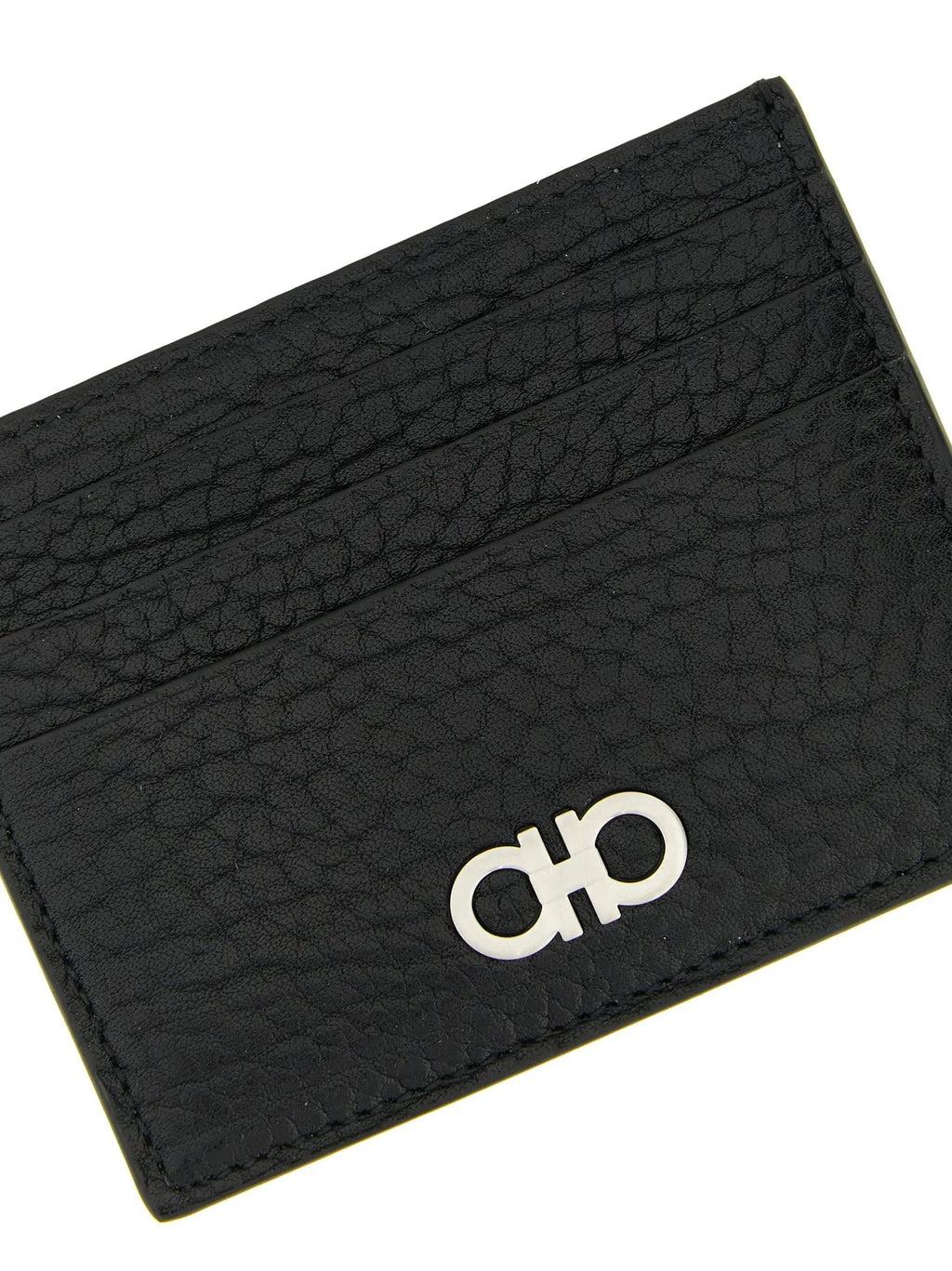 Ferragamo Black Calfskin Cardholder
