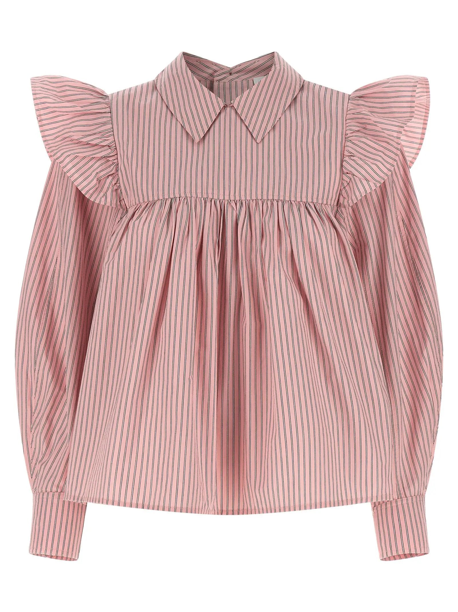 Ganni Multicolor Organic Cotton Blouse