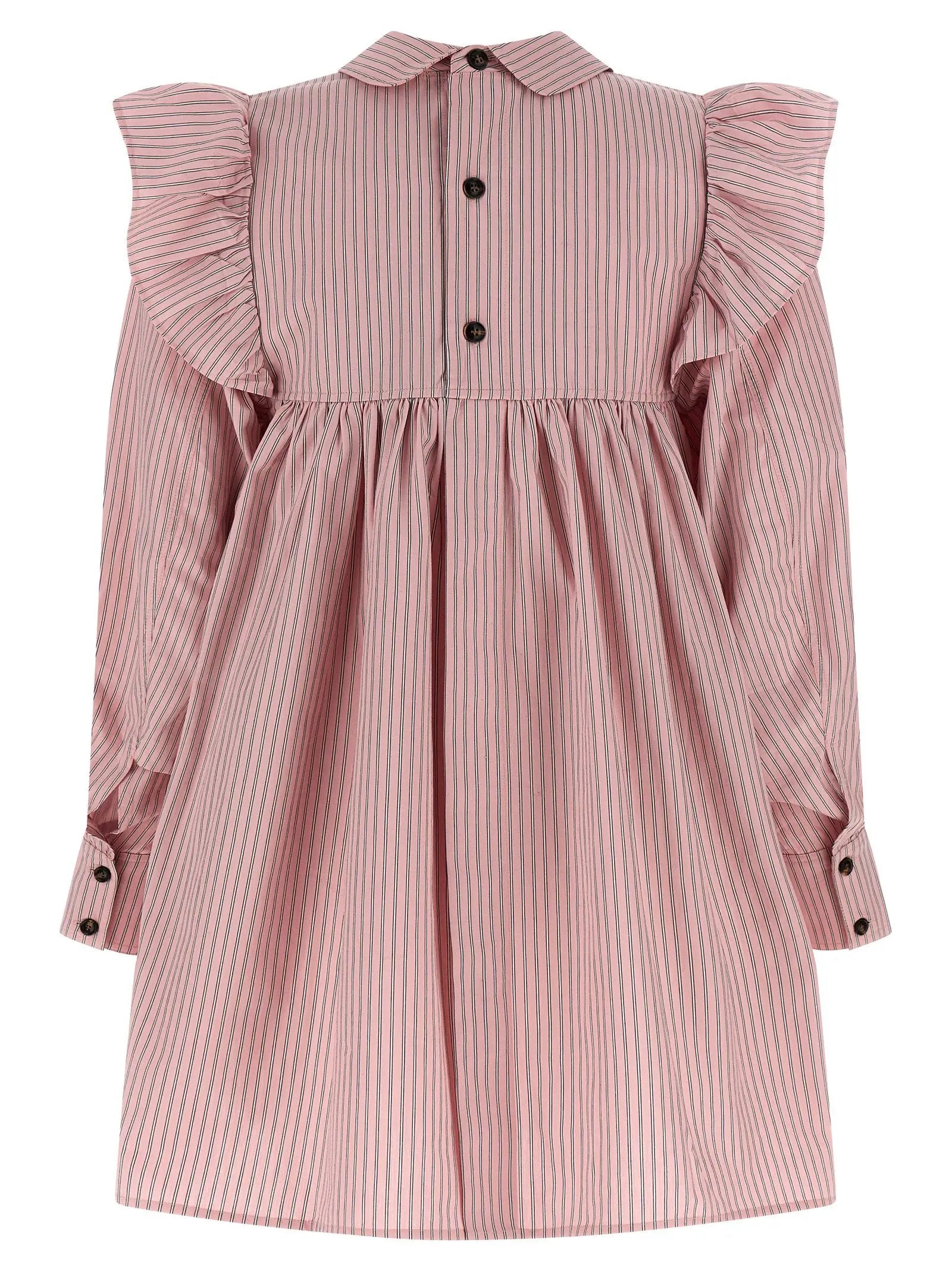 Ganni Multicolor Organic Cotton Short Dress