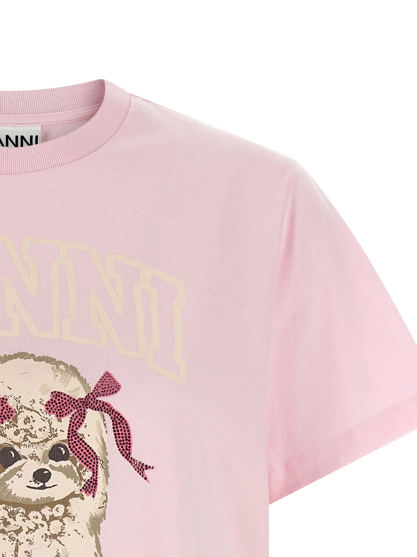 Ganni Multicolor Organic Cotton T-Shirt