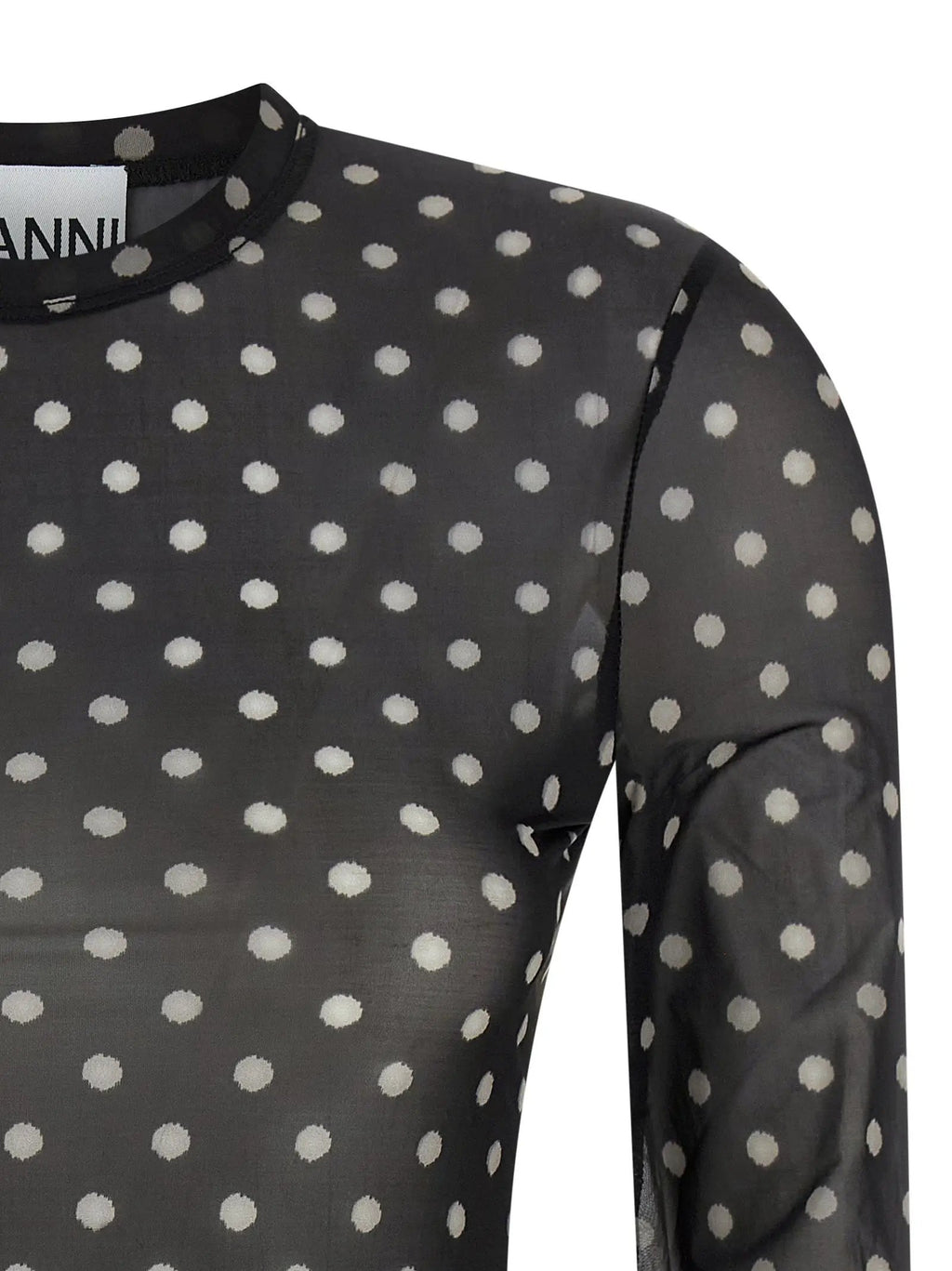 Ganni Black Polyester Sweatshirt