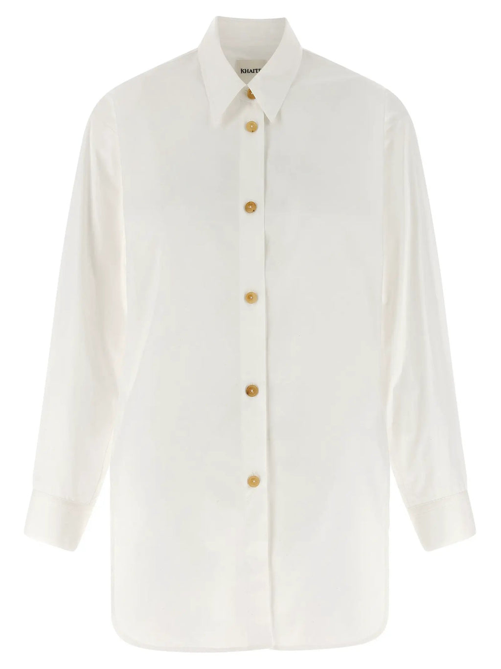 Khaite White Cotton Blouse