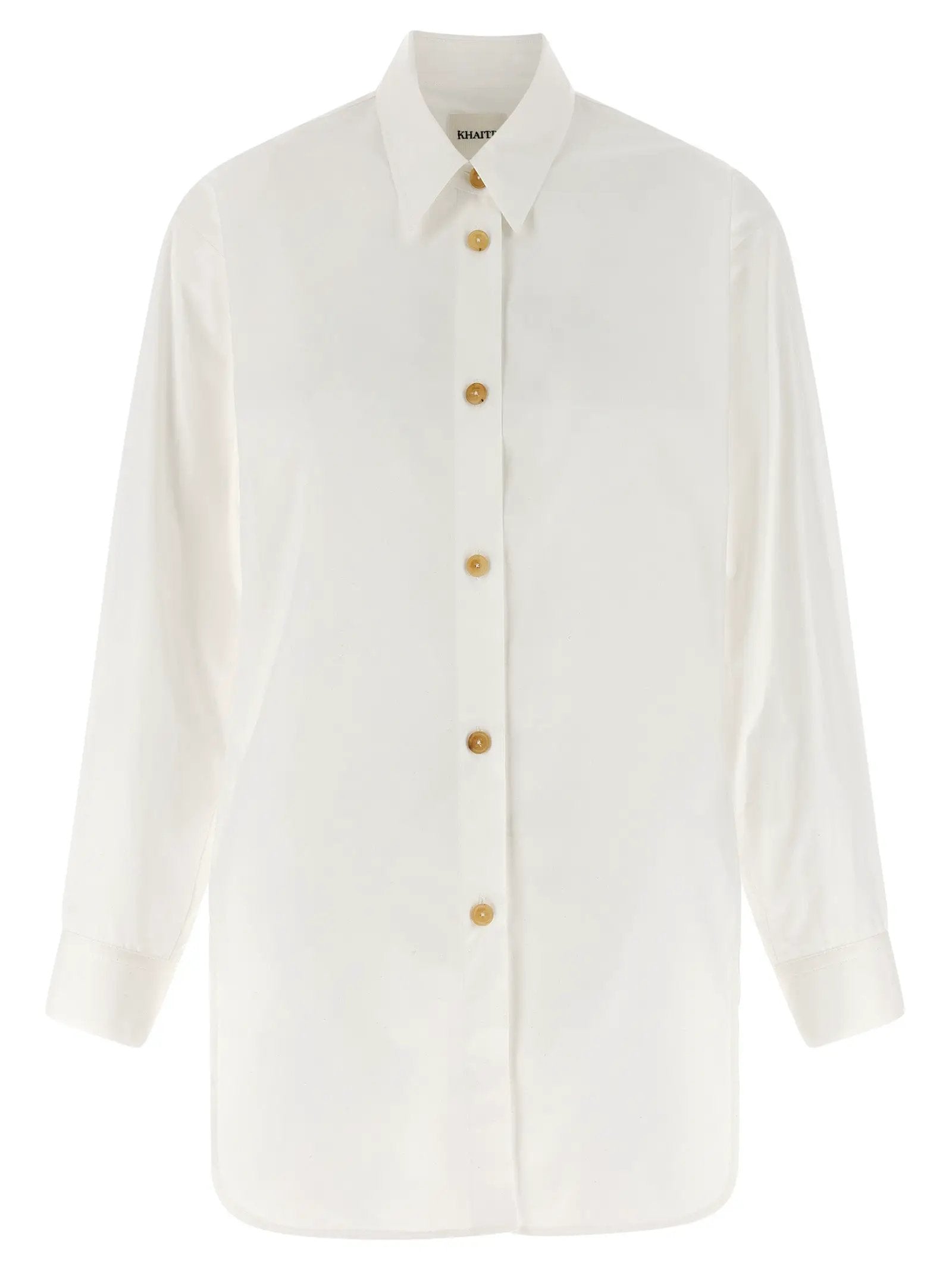 Khaite White Cotton Blouse