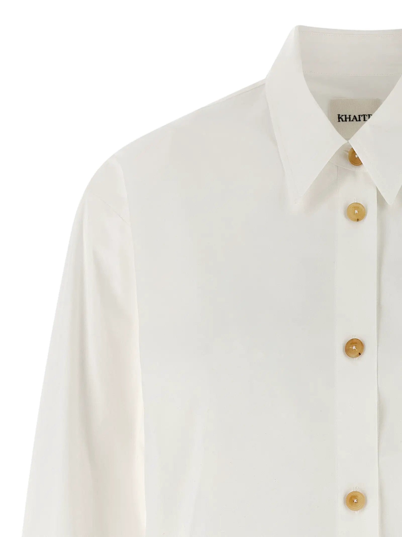 Khaite White Cotton Blouse