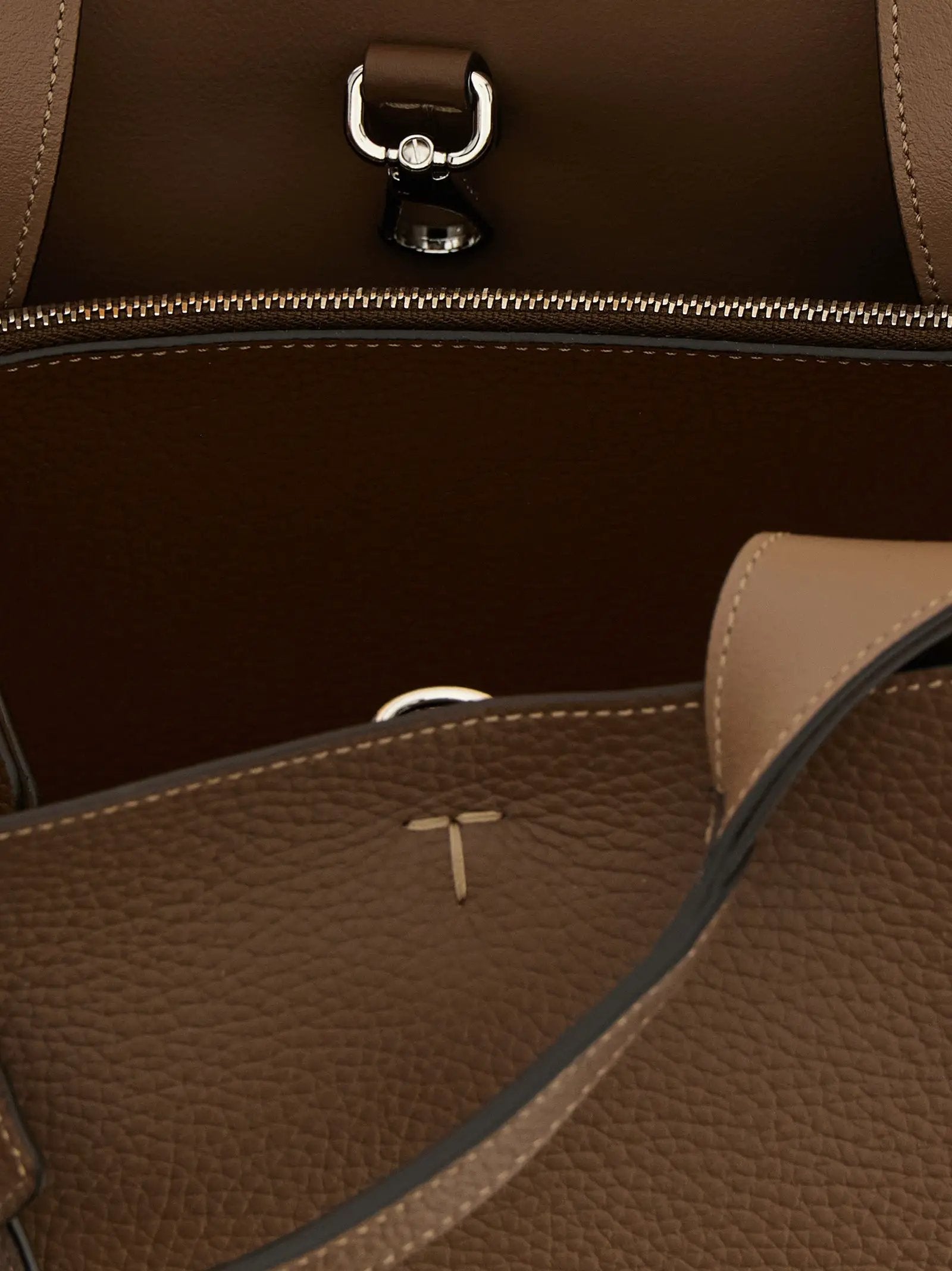 Tod's Brown Calfskin Handbag