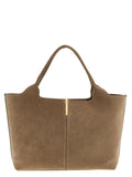 Tod's Beige Calfskin Tote Bag